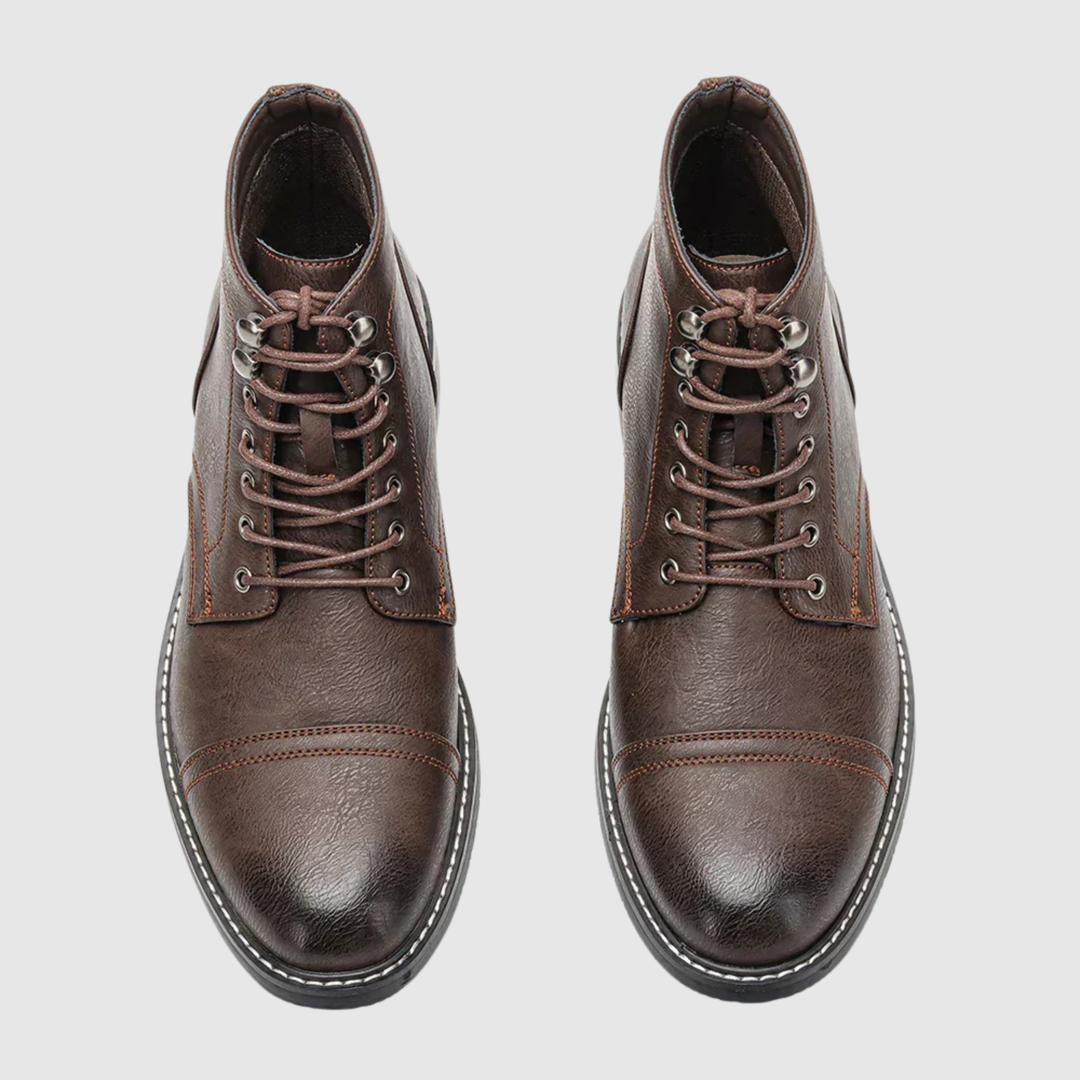 Oskar - Chaussures en cuir pour hommes élégantes avec lacets