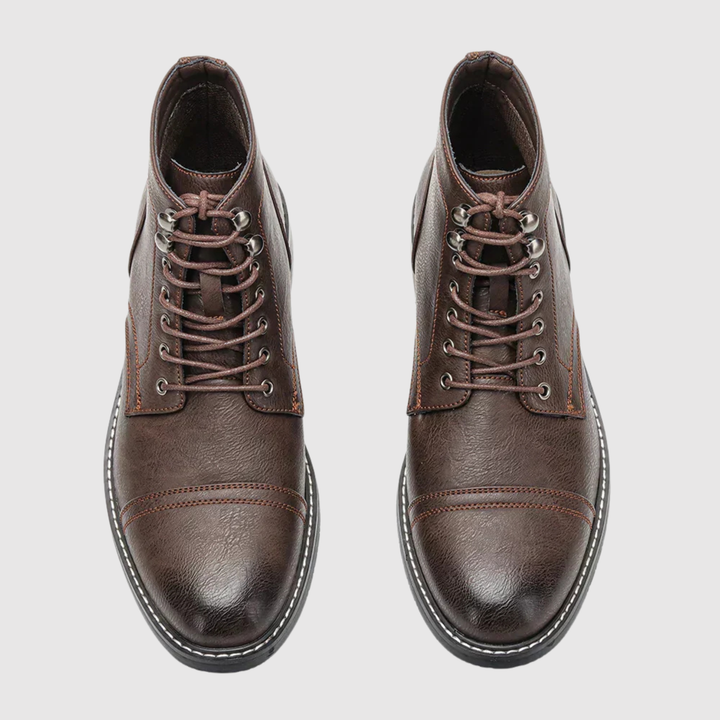 Oskar - Chaussures en cuir pour hommes élégantes avec lacets