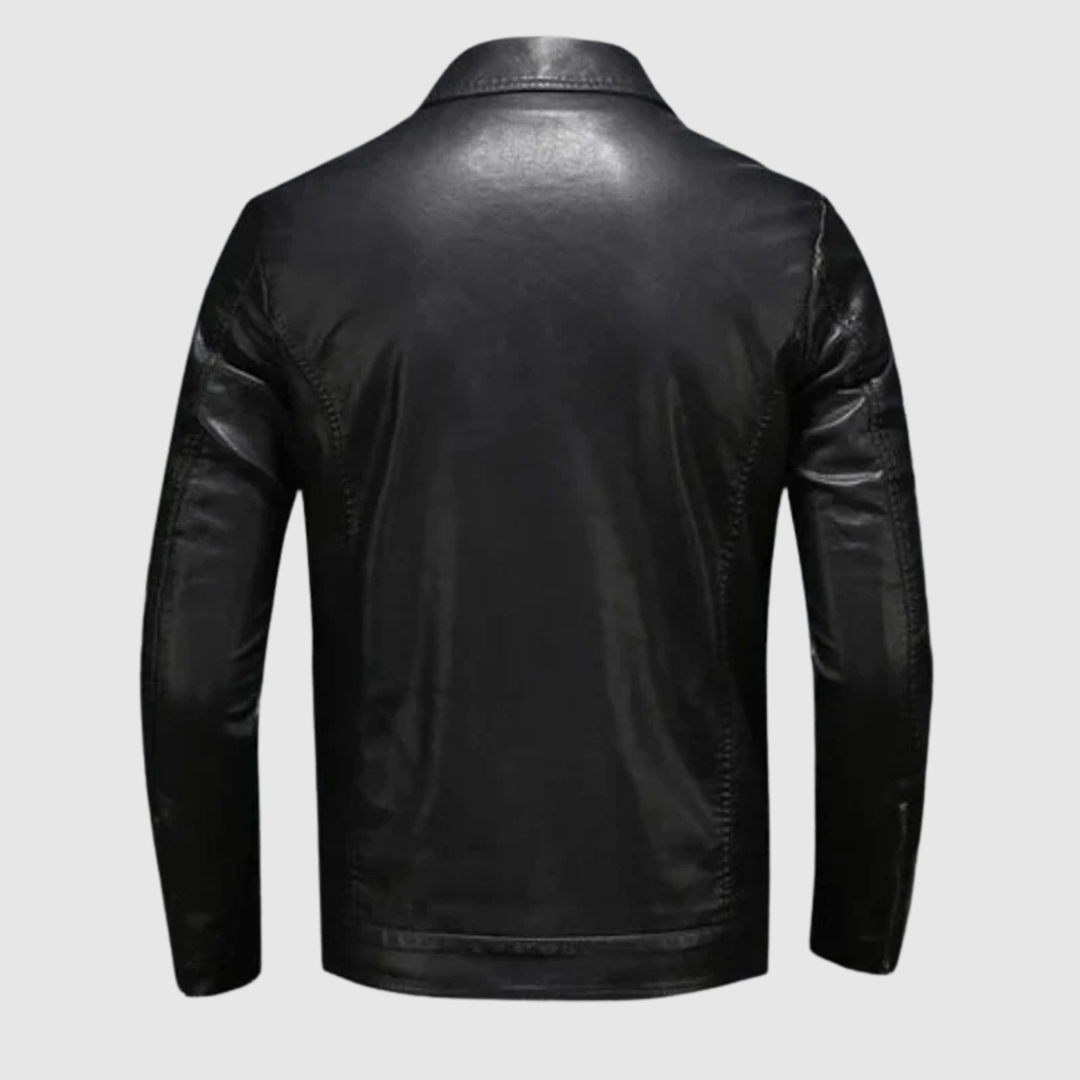 Dorian – Veste en cuir classique au design élégant