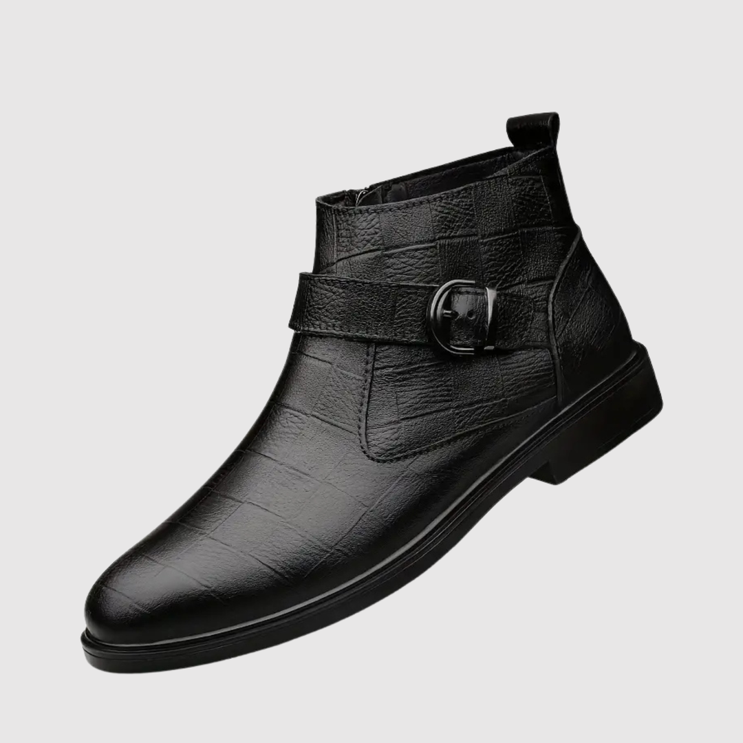Oskar – Chaussures en cuir avec boucle au style classique