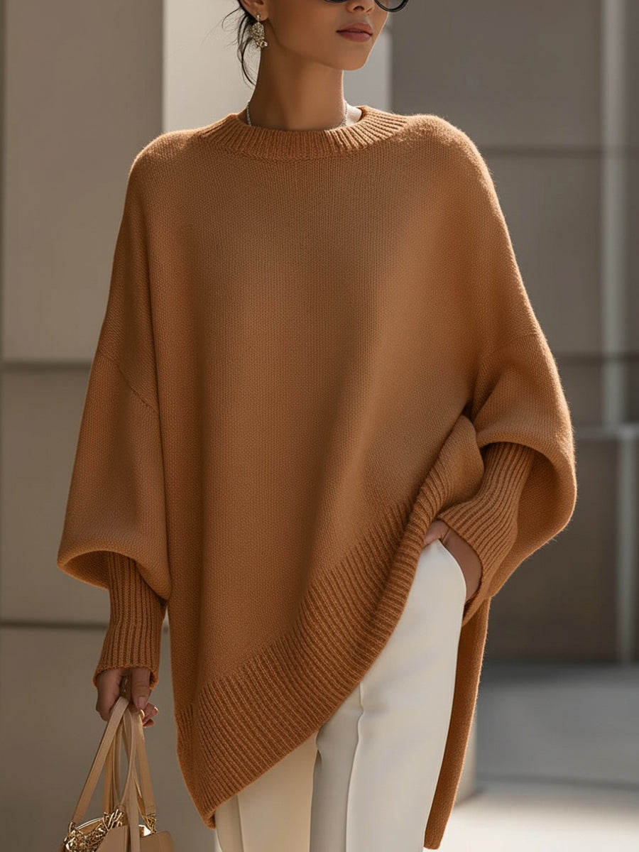 Yasmine - Poncho oversize femme élégant