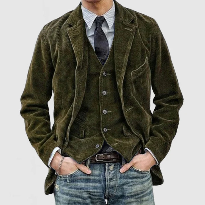 Šimon - Veste et gilet pour homme en velours vintage