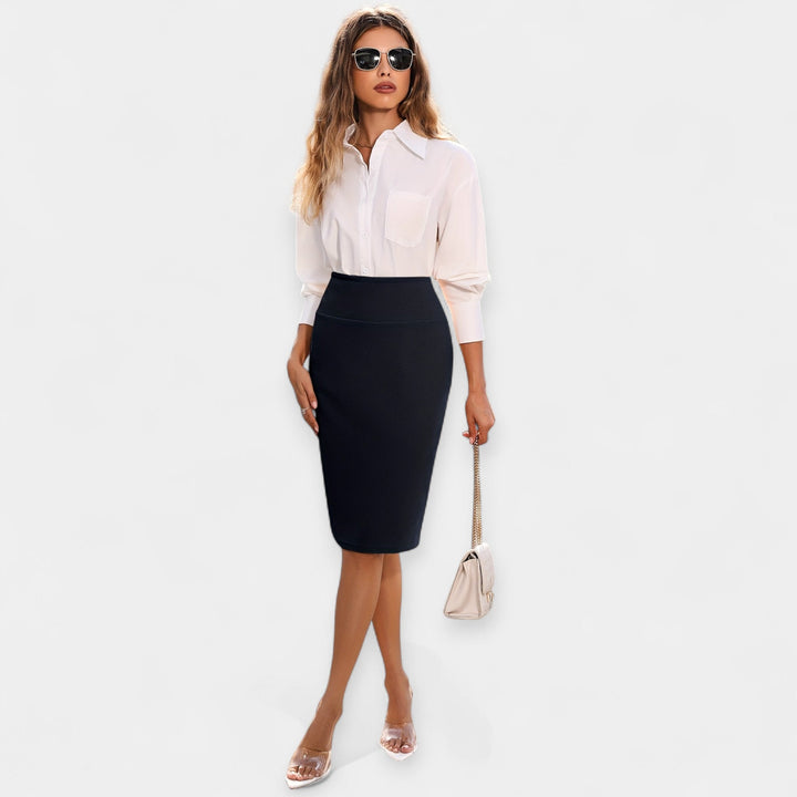 Jupe Midi Taille Haute