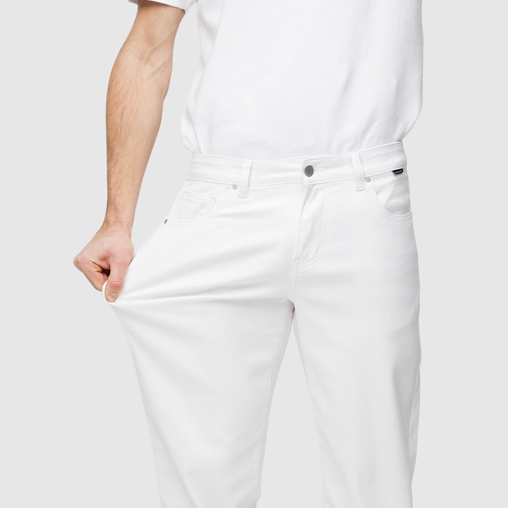 Bruno - Jeans de coupe classique en blanc