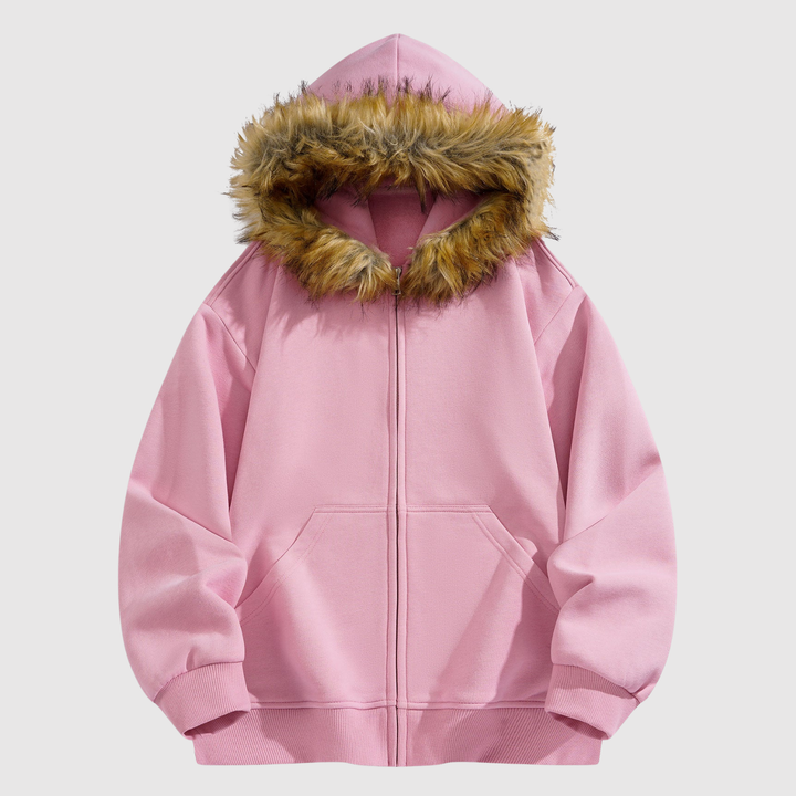 Šimon - Sweat à capuche en fourrure
