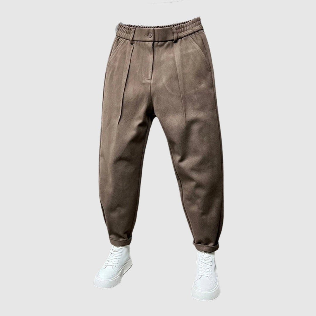 Leo - Pantalons élégants avec un motif mélangé