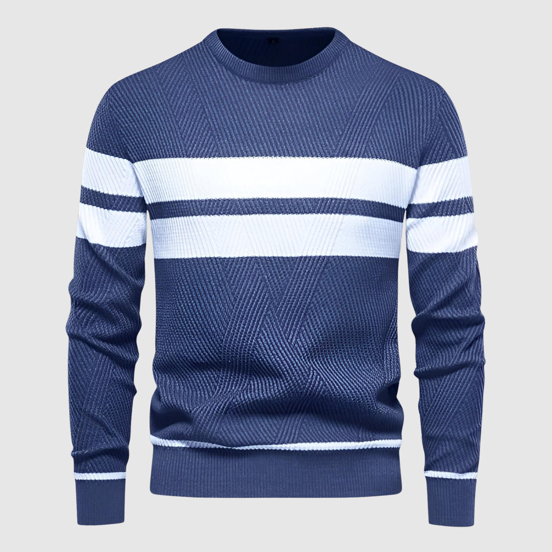 Daniel – Pull avec des rayures contrastées