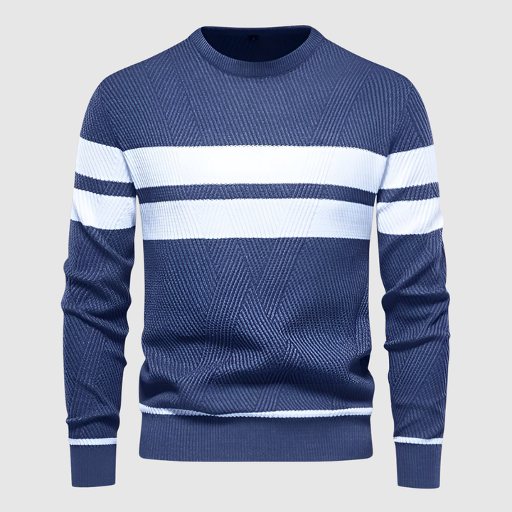 Daniel – Pull avec des rayures contrastées