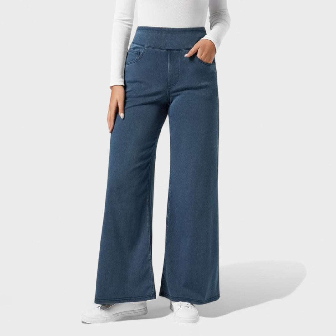 Irene - Pantalon en jean à coupe large