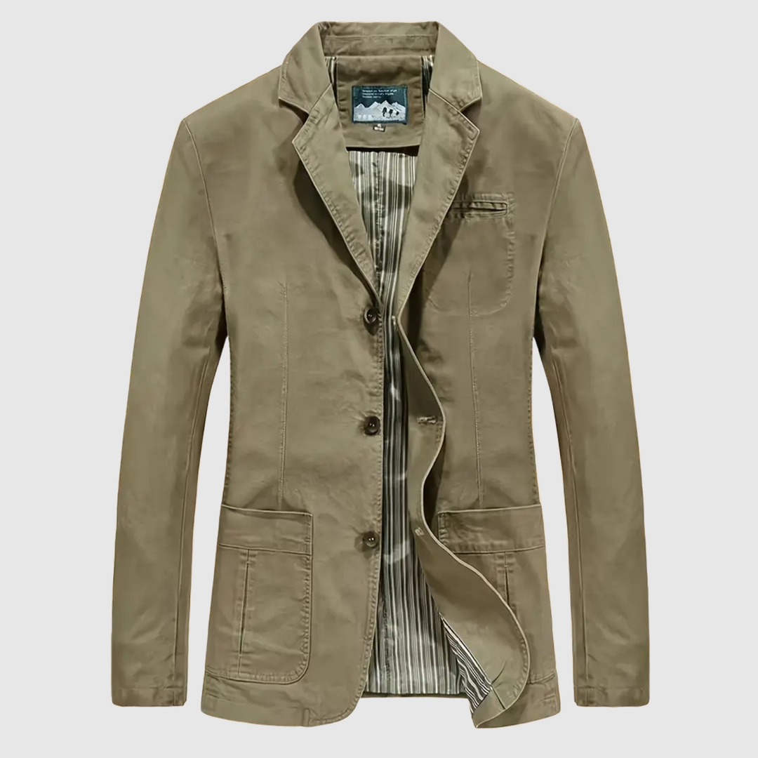 Šimon – Veste en coton à coupe classique