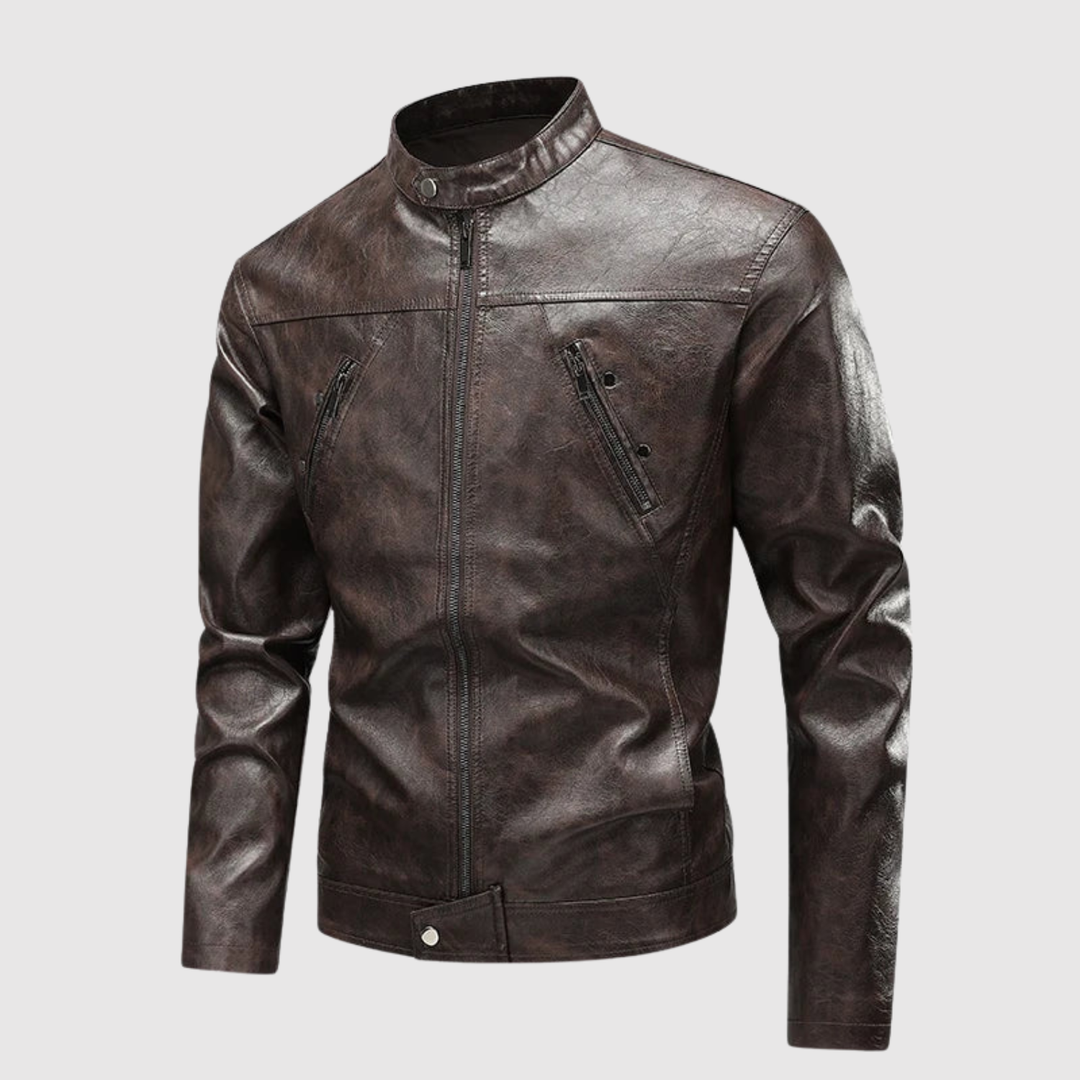 Dorian – Veste en cuir au design classique