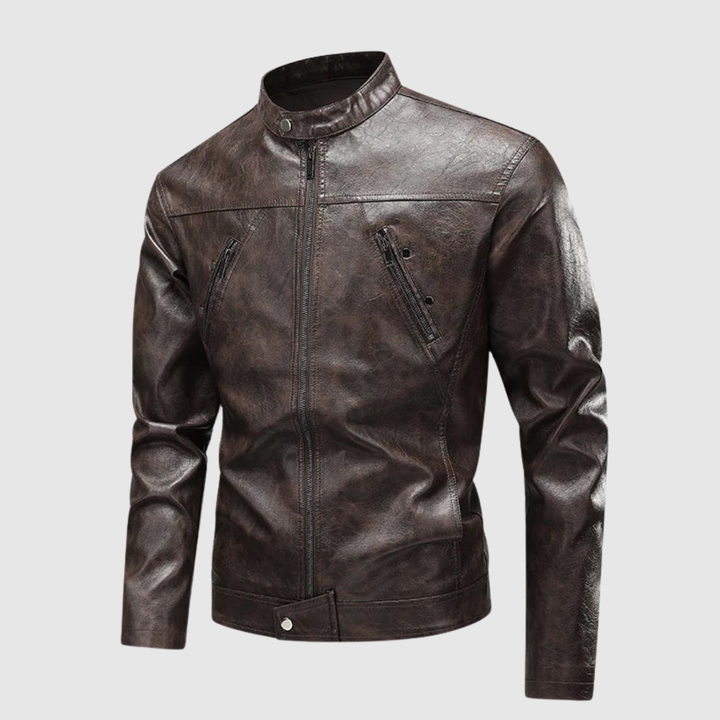 Dorian – Veste en cuir au design classique