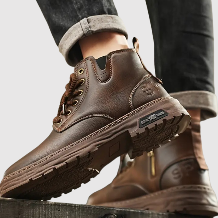 Oskar - Chaussures en cuir pour hommes avec semelle durable