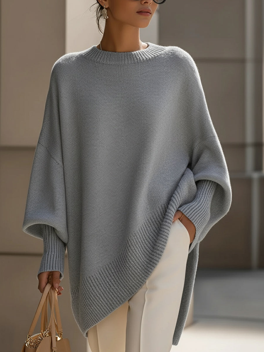 Yasmine - Poncho oversize femme élégant