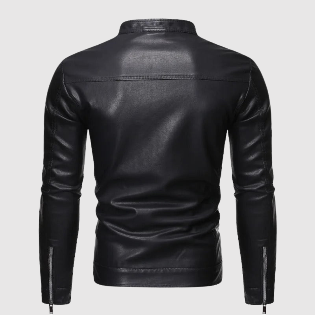 Dorian – Veste moderne en cuir écologique au silhouette épurée