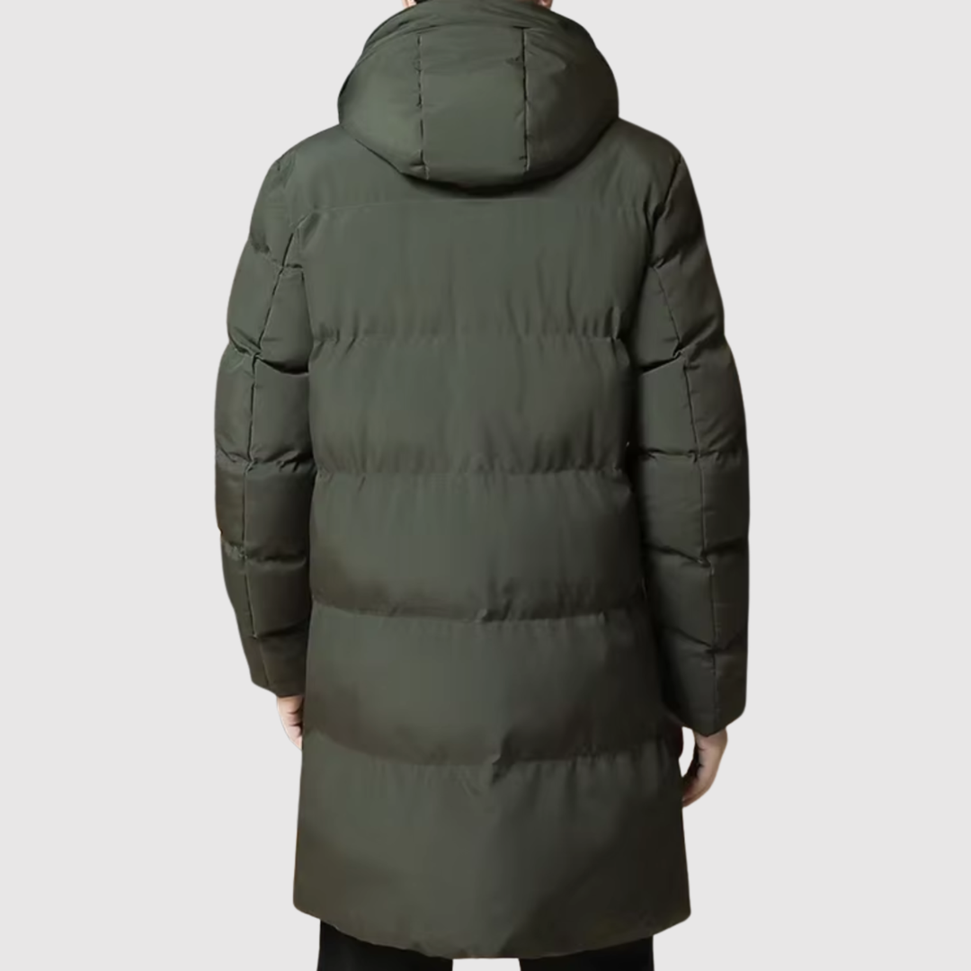 Marek – Long manteau en duvet avec capuche