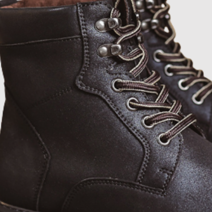 Oskar - Chaussures en cuir classiques pour hommes avec lacets