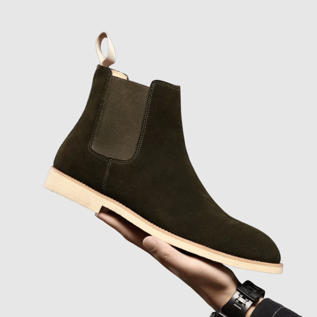 Oskar - Chaussures en velours avec côtés élastiques