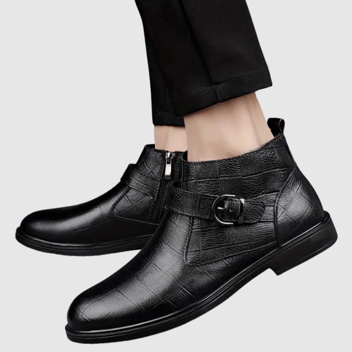 Oskar – Chaussures en cuir avec boucle au style classique