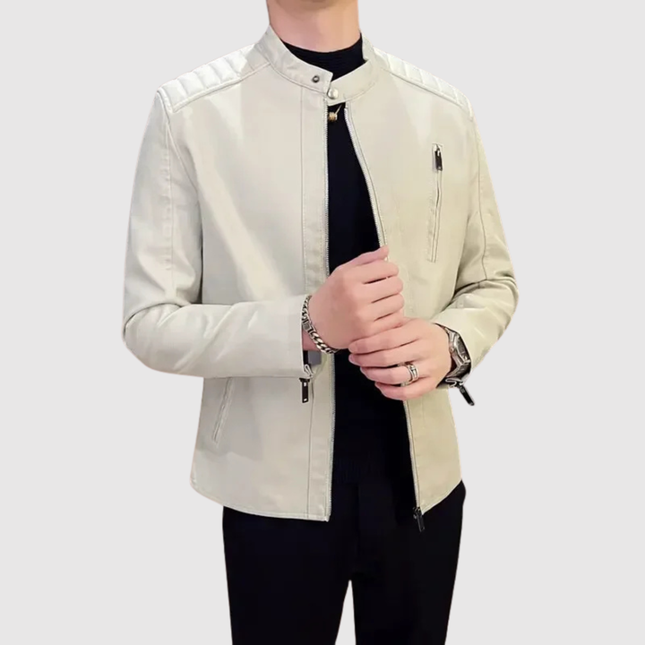 Dorian – Veste en cuir élégante avec une touche moderne
