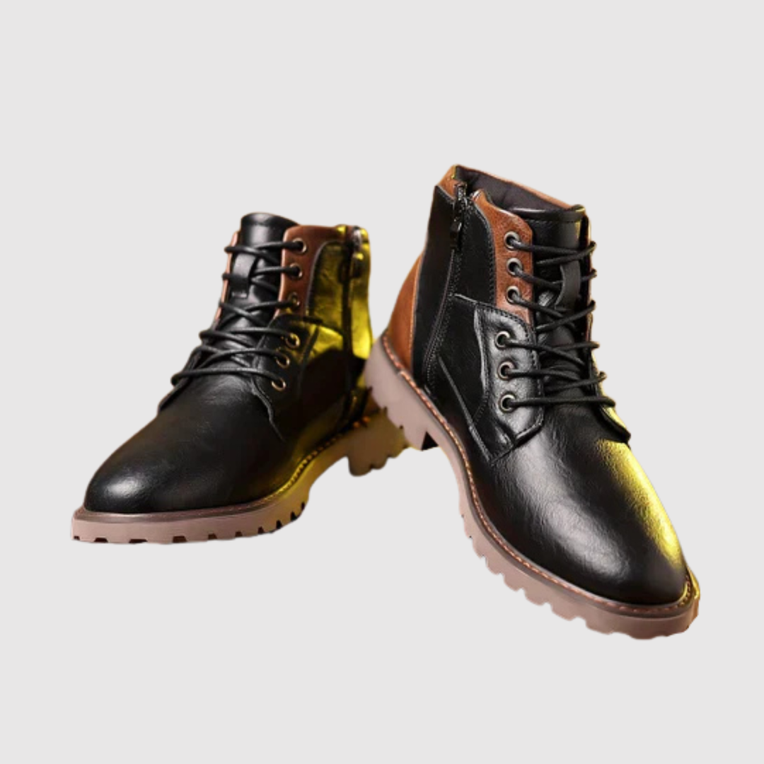 Oskar – Chaussures en Cuir Classiques avec Semelle en Caoutchouc