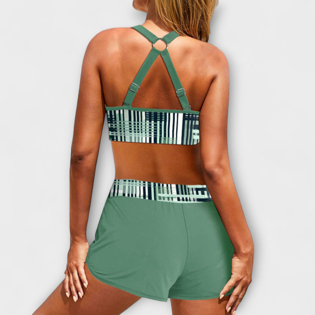 Aaltje - Bikini côtelé taille haute
