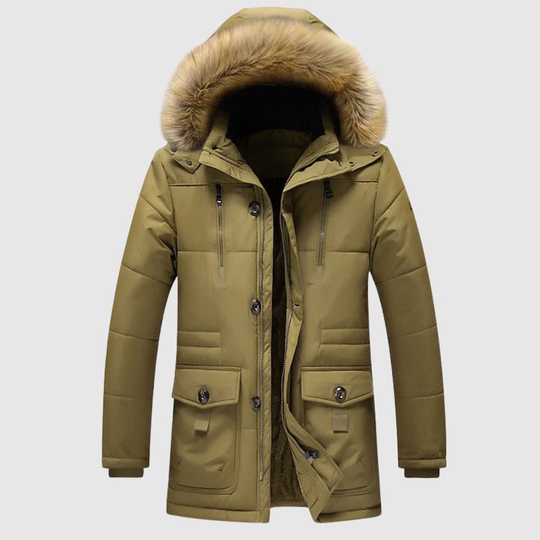 Marek – Veste d'hiver avec capuche en duvet et design classique