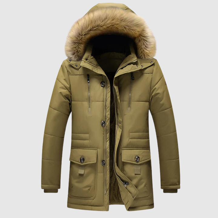 Marek – Veste d'hiver avec capuche en duvet et design classique
