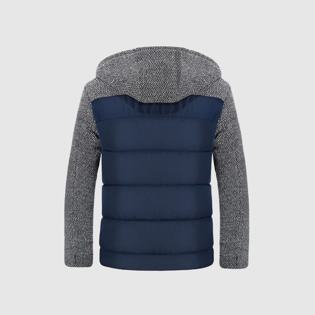 Marek – Veste d'hiver avec capuche et détails ethniques