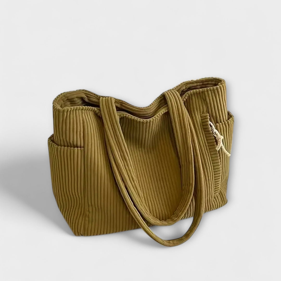 Tilda – Sac fourre-tout en tricot avec accent cordon