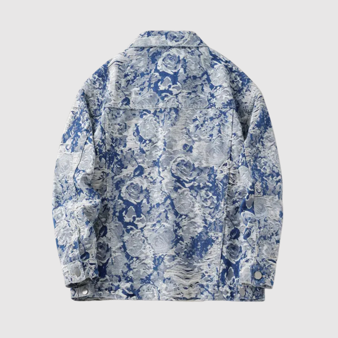 Šimon – Veste en tissu jacquard à coupe décontractée et détails texturés