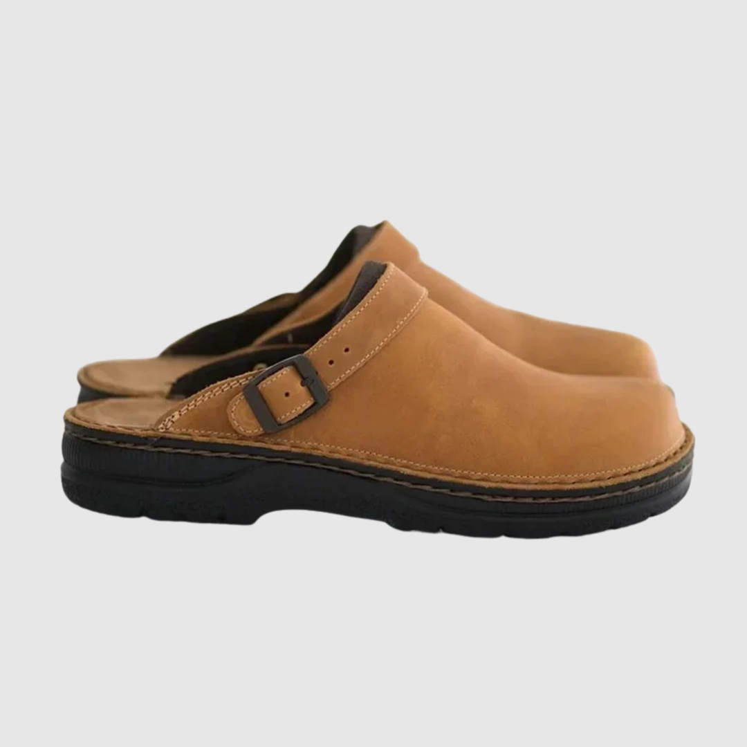 Oskar – Sandales en cuir confortables avec sangle réglable