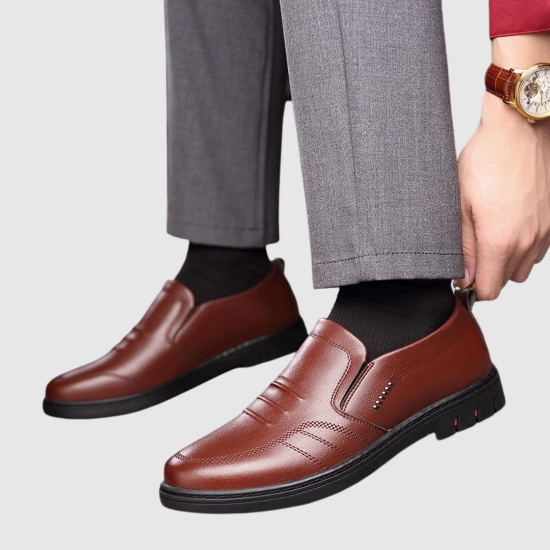 Oskar - Chaussures en cuir classiques sans lacets