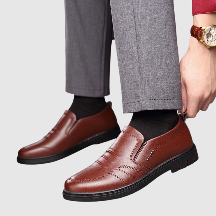 Oskar - Chaussures en cuir classiques sans lacets
