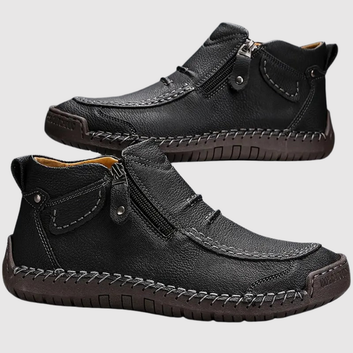 Oskar - Chaussures pour hommes confortables avec fermeture éclair