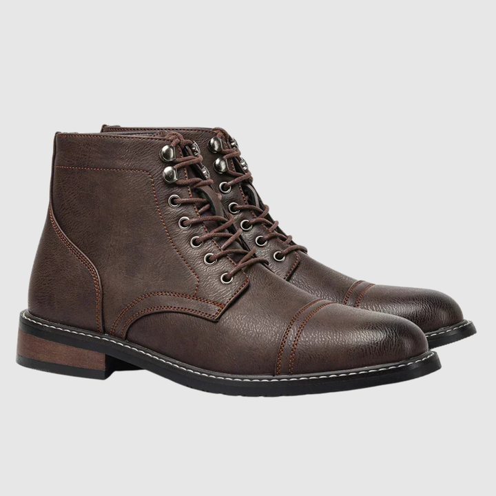 Oskar - Chaussures en cuir pour hommes élégantes avec lacets