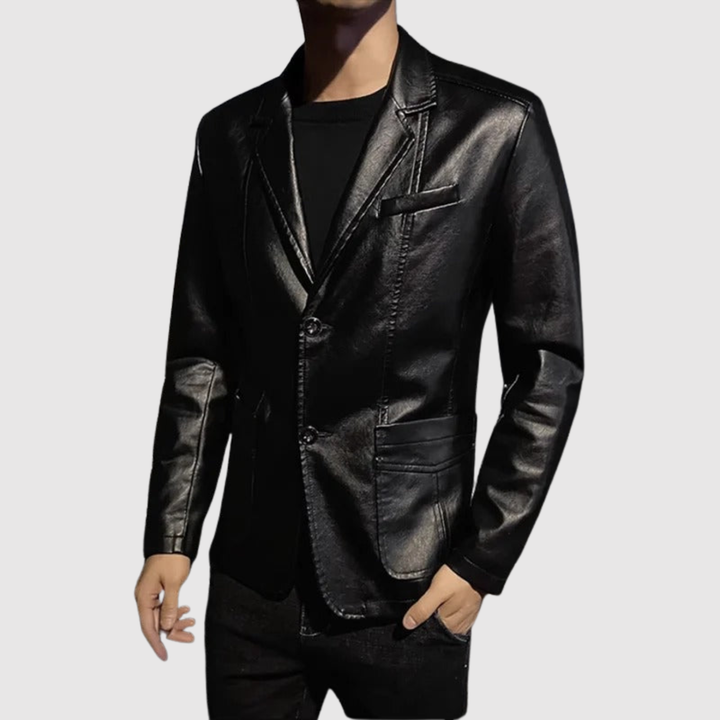 Dorian – Veste en cuir élégante avec une brillance moderne