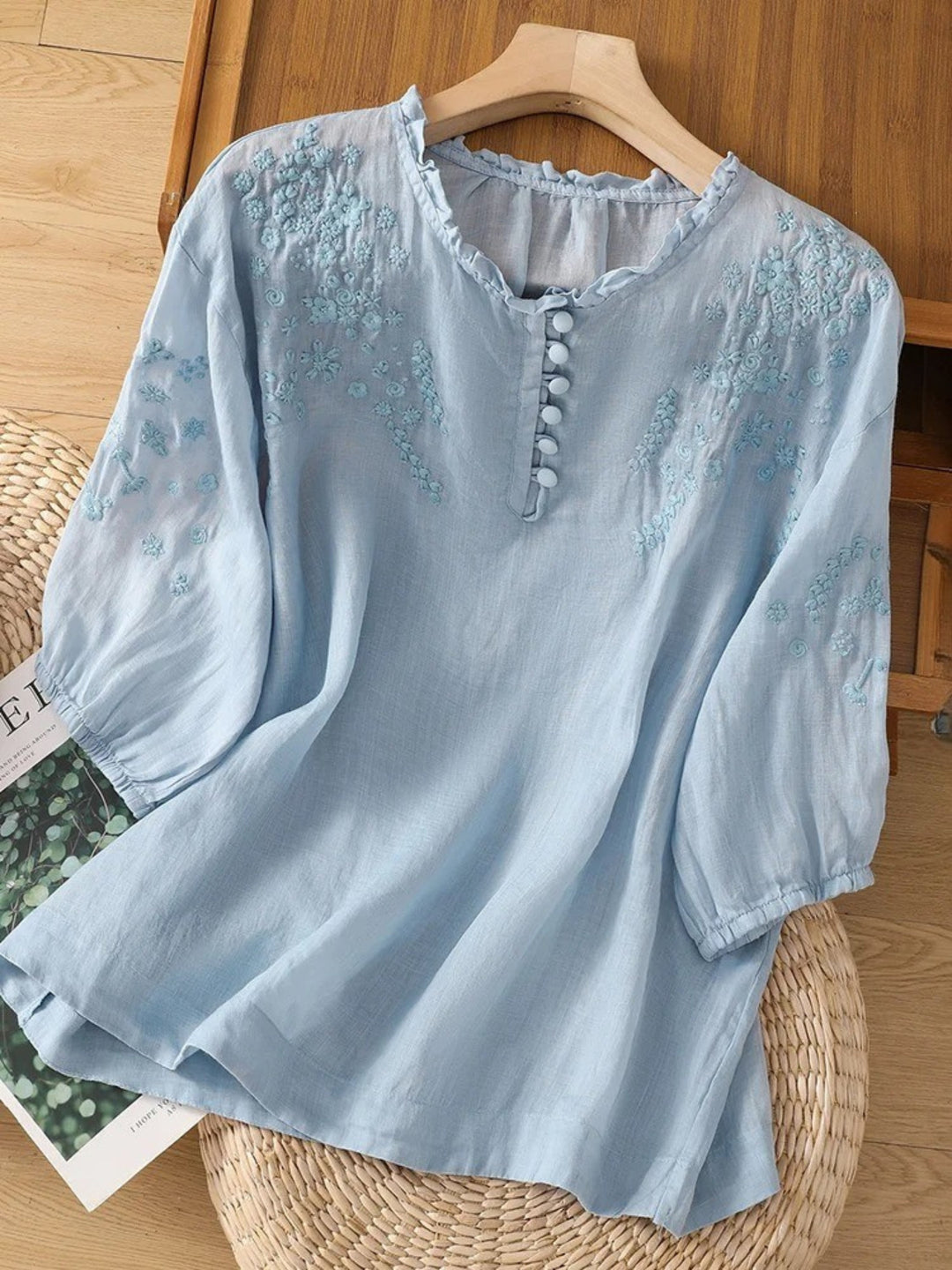 Cassiana - Blouse en Coton et Lin