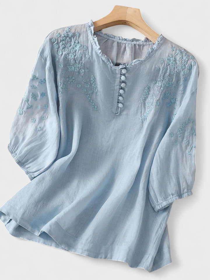 Cassiana - Blouse en Coton et Lin