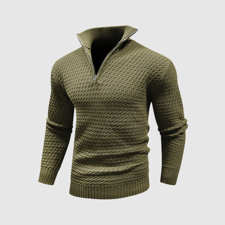 Daniel – Pull à col montant et design stylé