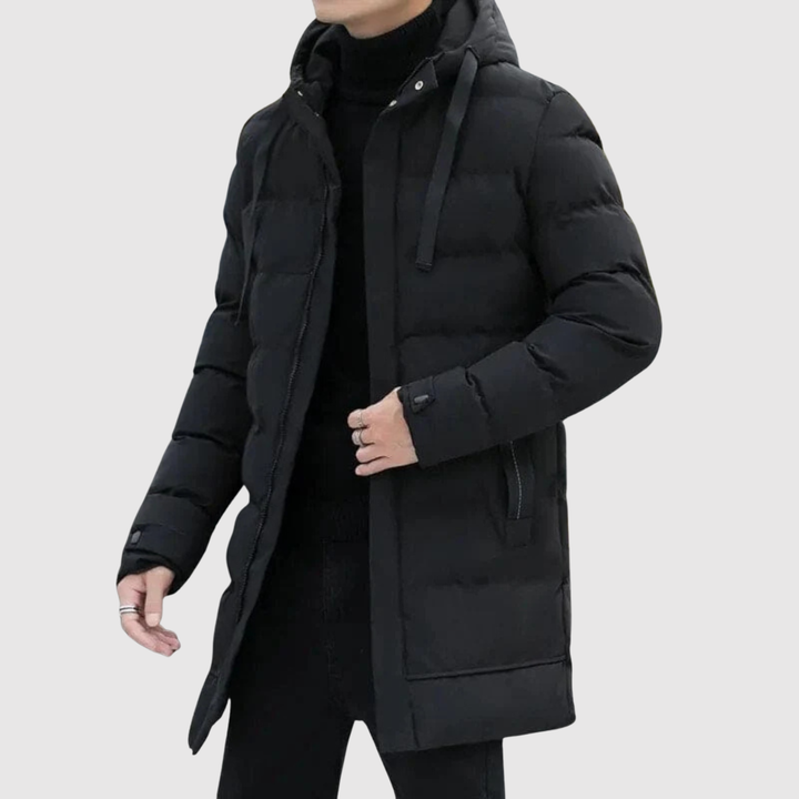Marek – Long manteau d'hiver avec capuche