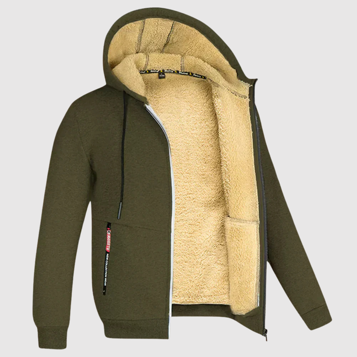Marek - Sweat à capuche avec doublure en sherpa