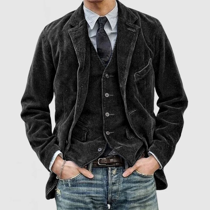 Šimon - Veste et gilet pour homme en velours vintage