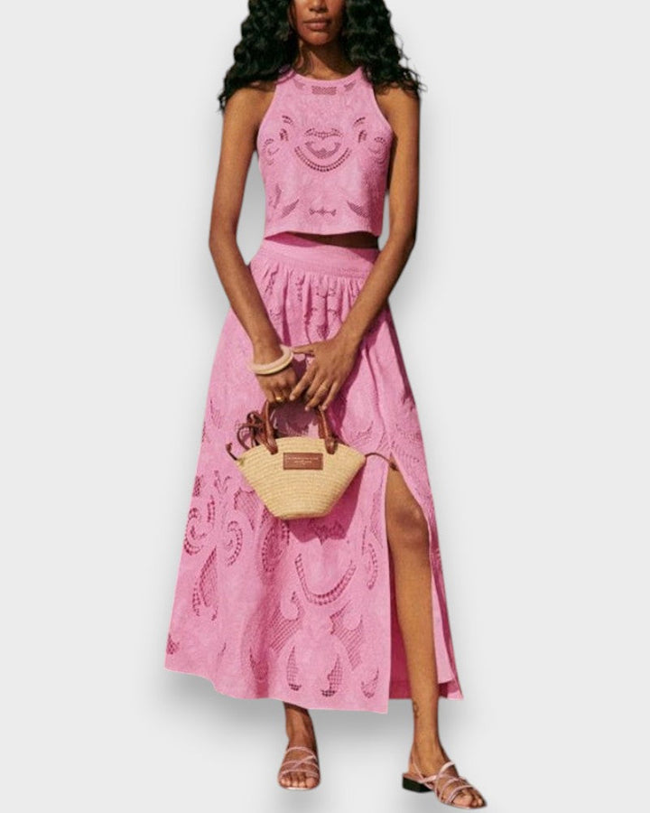 Moema - Ensemble Rose en Dentelle
