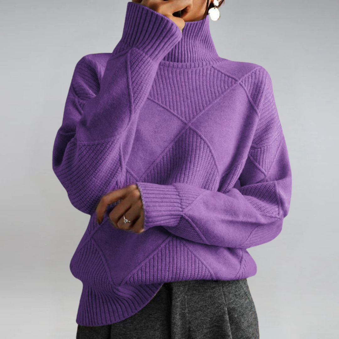 Anne | Pull Col Roulé Luxe