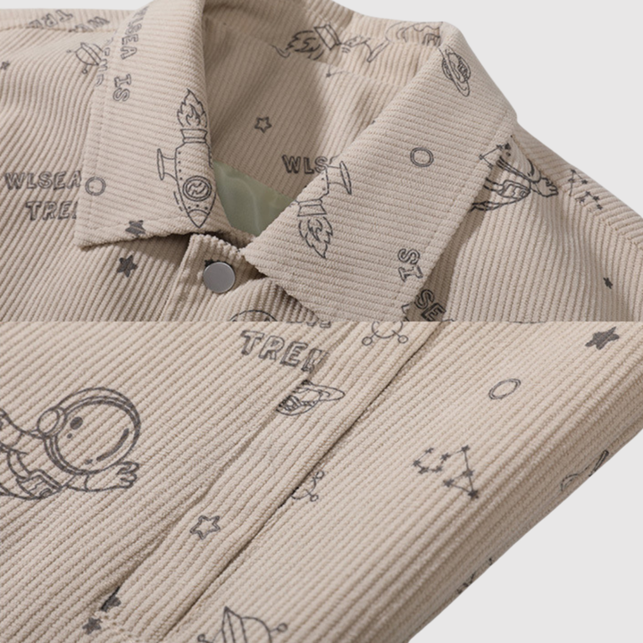 Šimon – Veste en velours avec motifs étoilés