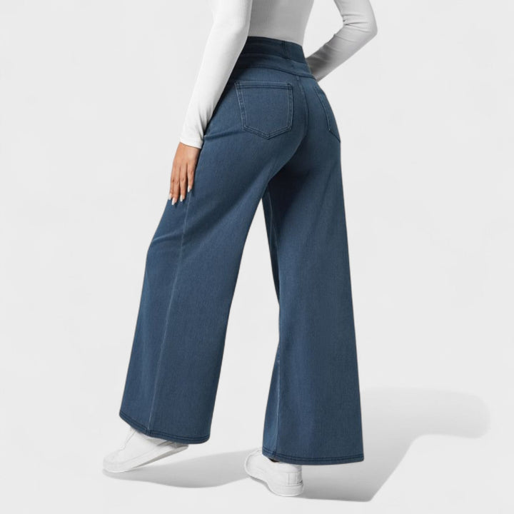 Irene - Pantalon en jean à coupe large