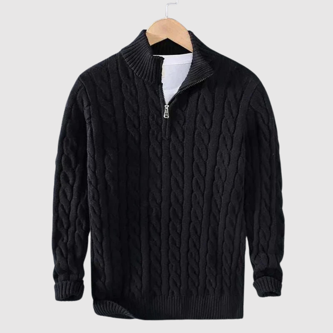 Daniel – Pull en tricot avec décolleté en V