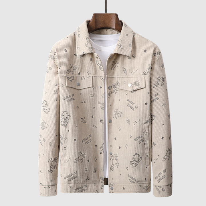 Šimon – Veste en velours avec motifs étoilés