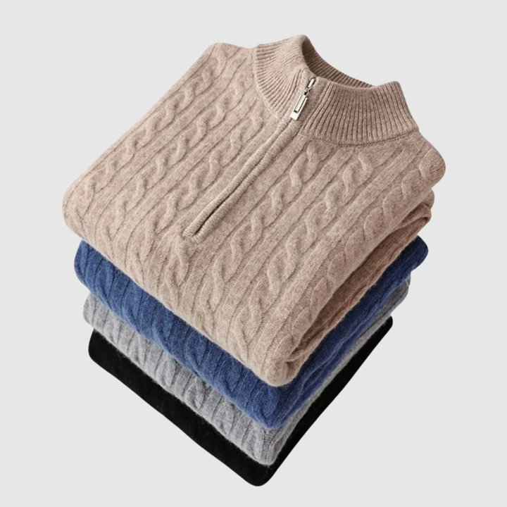 Daniel – Pull en tricot avec décolleté en V